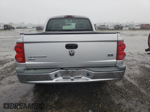 2005 Dodge Dakota SLT with VIN 1D7HE48N05S250870, listed as a Copart auction lot 48611265 with 73,177 mi miles and Salvage Title. Bid and sale history available at DreamBid. Image 6.