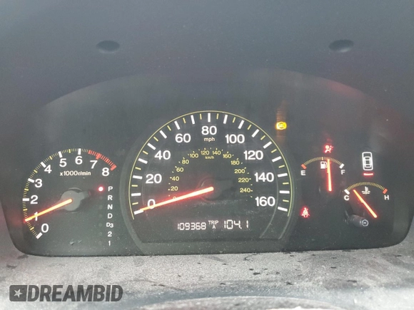 2005 Honda Accord LX with VIN 1HGCM56445A122954, listed as a Copart auction lot 73354334 with 109,368 mi miles and Salvage title. Bid and sale history available at DreamBid. Image 9.