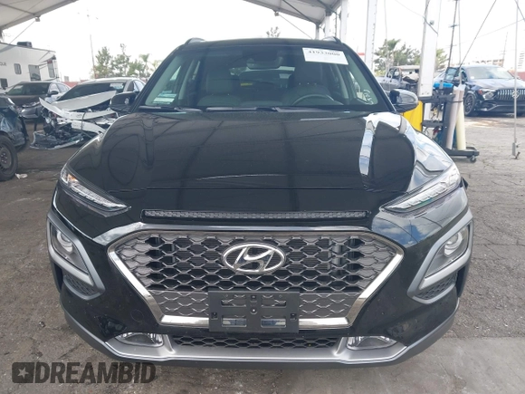2019 Hyundai Kona Limited with VIN KM8K33A55KU299911, listed as a IAAI auction lot 41933000 with 3,671 mi miles. Bid and sale history available at carsss.com. Image 12.