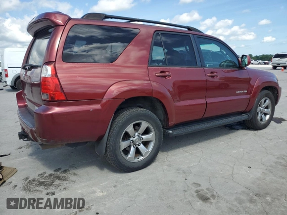 2006 Toyota 4Runner Limited with VIN JTEBT17R768029799, listed as a Copart auction lot 54390885 with 253,460 mi miles and Clean Title. Bid and sale history available at DreamBid. Image 3.