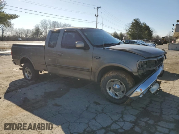 2001 Ford F-150 XL with VIN 1FTRX18L11NA45878, listed as a Copart auction lot 44269355 with 0 mi miles and Salvage Title. Bid and sale history available at carsss.com. Image 4.