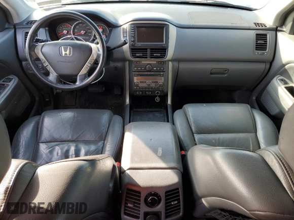 2006 Honda Pilot EX-L with VIN 2HKYF18756H561718, listed as a Copart auction lot 51080785 with 148,297 mi miles and Salvage Title. Bid and sale history available at DreamBid. Image 8.