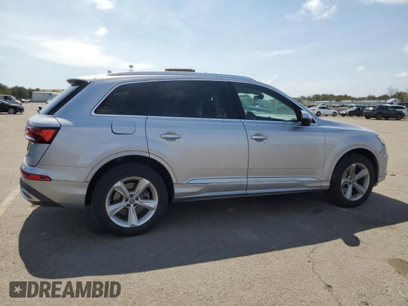 2020 Audi Q7 Premium with VIN WA1AJAF70LD010885, listed as a Copart auction lot 52346325 with 51,962 mi miles and Salvage Title. Bid and sale history available at carsss.com. Image 3.