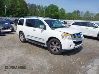 2011 Nissan Armada SV z VIN 5N1BA0ND4BN609000, wystawiony jako IAAI lot #42107054 z przebiegiem 180 433 mil mil oraz . Historia ofert i sprzedaży dostępna na DreamBid. Obrazek 1.