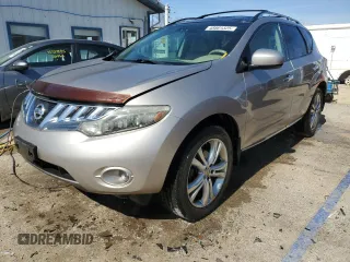 2009 Nissan Murano S with VIN JN8AZ18W89W141521, listed as a Copart auction lot 48801325 with 176,144 mi miles and Salvage Title. Bid and sale history available at carsss.com. Image 1.