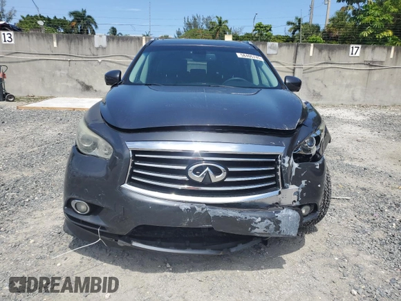 2014 Infiniti QX60 with VIN 5N1AL0MN1EC523322, listed as a Copart auction lot 58406745 with 156,217 mi miles and Salvage title. Bid and sale history available at DreamBid. Image 5.