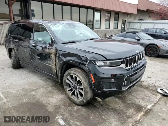 2022 Jeep Grand Cherokee Overland with VIN 1C4RJKDG1N8638676, listed as a Copart auction lot 82389224 with 22,451 mi miles and Salvage title. Bid and sale history available at DreamBid. Image 12.