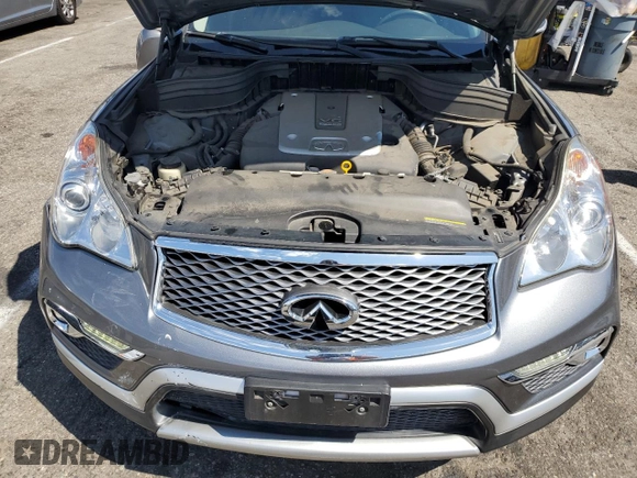 2017 Infiniti QX50 with VIN JN1BJ0RP4HM381140, listed as a Copart auction lot 71834924 with 44,022 mi miles and Salvage Title. Bid and sale history available at carsss.com. Image 12.