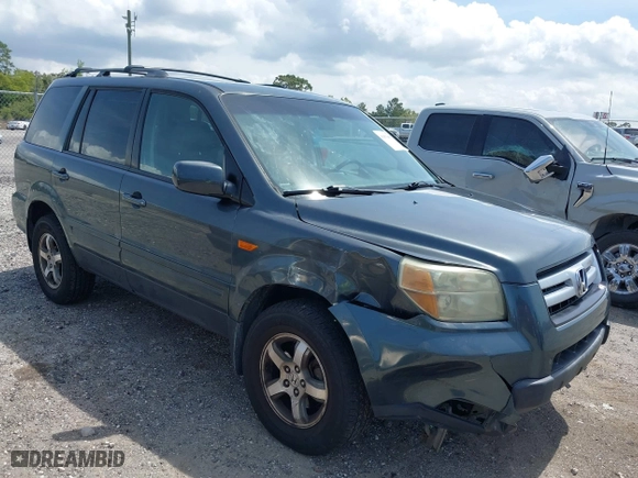 2006 Honda Pilot EX-L with VIN 2HKYF18576H506735, listed as a IAAI auction lot 41876692 with 182,341 mi miles. Bid and sale history available at carsss.com. Image 1.