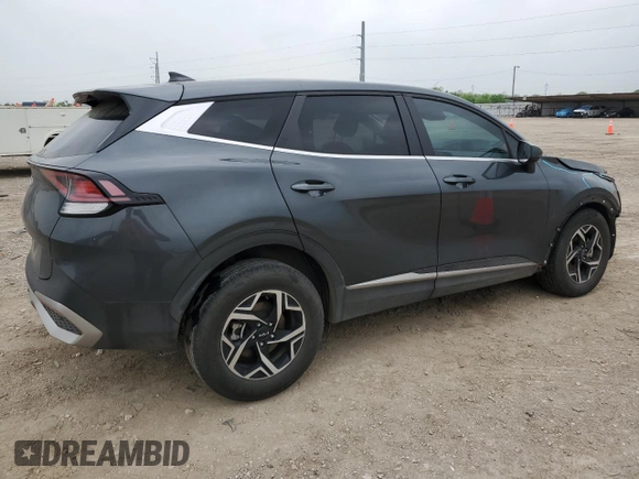 2024 Kia Sportage LX with VIN KNDPU3DF7R7237883, listed as a Copart auction lot 51600015 with 21,810 mi miles and Salvage Title. Bid and sale history available at DreamBid. Image 3.