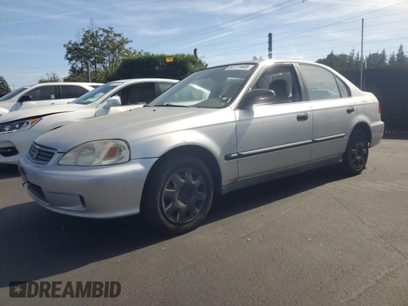 1999 Honda Civic LX z VIN 2HGEJ6675XH562090, wystawiony jako Copart lot #54111445 z przebiegiem 202 417 mil mil oraz Czysty tytuł • Clean title. Historia ofert i sprzedaży dostępna na DreamBid. Obrazek 1.