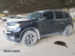 2023 Honda Passport TrailSport with VIN 5FNYF8H63PB008839, listed as a Copart auction lot 54027135 with 27,359 mi miles and Salvage title. Bid and sale history available at DreamBid. Image 1.