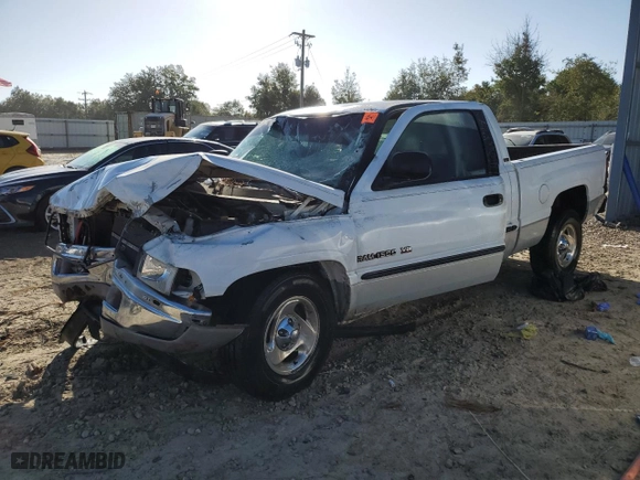 2000 Dodge Ram 1500 with VIN 3B7HC13Z1YG158901, listed as a Copart auction lot 75700554 with 0 mi miles and Non Repairable. Bid and sale history available at carsss.com. Image 1.