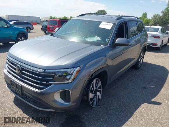 2025 Volkswagen Atlas SE with VIN 1V2HR2CA8SC512047, listed as a IAAI auction lot 42666603 with 6,398 mi miles and . Bid and sale history available at DreamBid. Image 17.