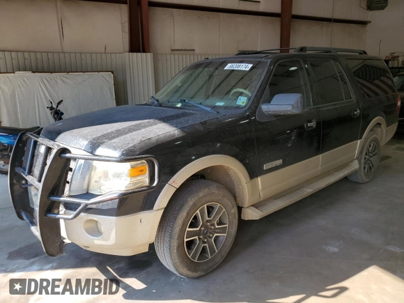2007 Ford Expedition EL Eddie Bauer with VIN 1FMFK17507LA39140, listed as a Copart auction lot 66208174 with 261,227 mi miles and Clean Title. Bid and sale history available at carsss.com. Image 1.