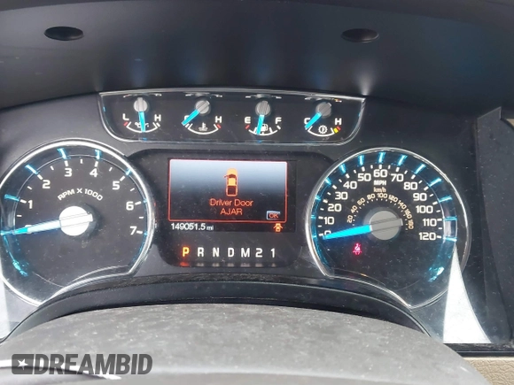 2013 Ford F-150 XL with VIN 1FTFW1EF6DKE75903, listed as a IAAI auction lot 41715677 with 149,051 mi miles. Bid and sale history available at carsss.com. Image 7.