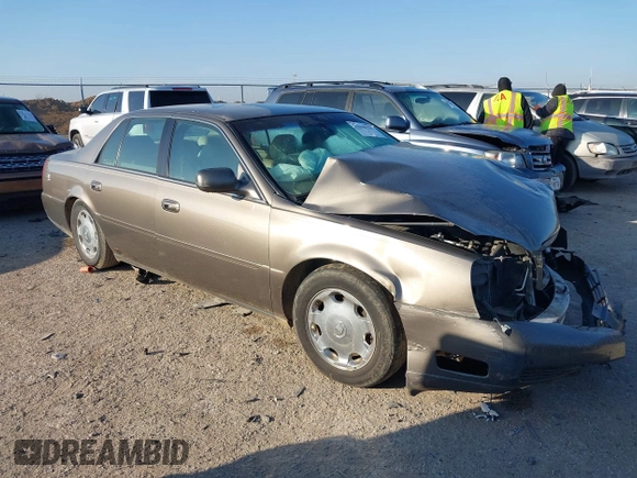 2002 Cadillac DeVille DHS z VIN 1G6KE57Y52U283531, wystawiony jako IAAI lot #41640930 z przebiegiem 94 435 mil mil oraz . Historia ofert i sprzedaży dostępna na DreamBid. Obrazek 1.