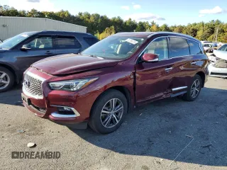2019 Infiniti QX60 PURE with VIN 5N1DL0MM7KC515953, listed as a Copart auction lot 72799224 with 70,045 mi miles and Salvage Title. Bid and sale history available at carsss.com. Image 1.