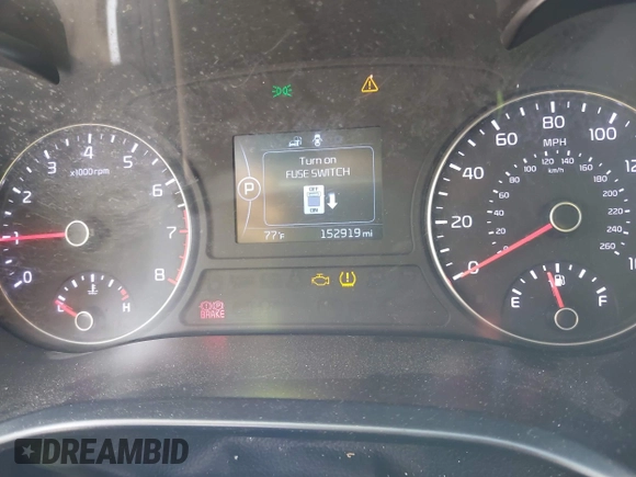 2016 Kia Optima LX Turbo with VIN 5XXGT4L10GG037107, listed as a IAAI auction lot 42071593 with 152,919 mi miles. Bid and sale history available at carsss.com. Image 7.