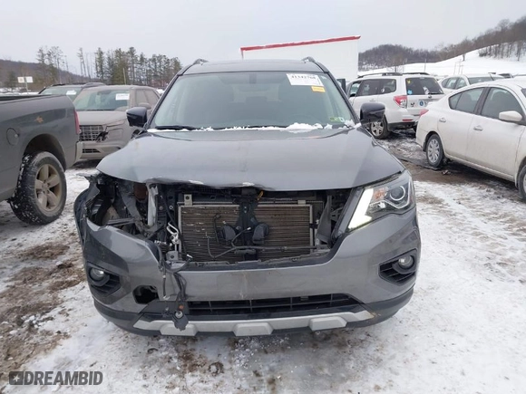 2019 Nissan Pathfinder S with VIN 5N1DR2MM0KC629304, listed as a IAAI auction lot 41342768 with NaN miles. Bid and sale history available at carsss.com. Image 13.