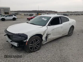 2019 Dodge Charger SXT with VIN 2C3CDXJG3KH758049, listed as a Copart auction lot 47238915 with 97,995 mi miles and Salvage Title. Bid and sale history available at DreamBid. Image 1.