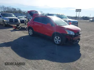2016 Chevrolet Trax LT with VIN KL7CJLSB5GB592016, listed as a IAAI auction lot 41796459 with 112,131 mi miles. Bid and sale history available at carsss.com. Image 1.