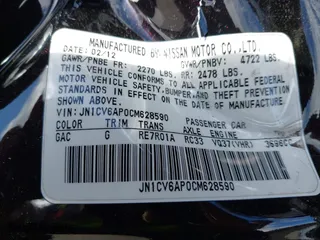2012 Infiniti G37 Sedan Journey with VIN JN1CV6AP0CM628590, listed as a IAAI auction lot 41913047 with 1 mi miles. Bid and sale history available at carsss.com. Image 9.