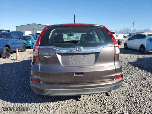 2015 Honda CR-V LX with VIN 3CZRM3H37FG703086, listed as a Copart auction lot 80161134 with 150,684 mi miles and Salvage Title. Bid and sale history available at carsss.com. Image 6.