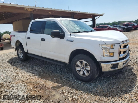 2016 Ford F-150 XLT with VIN 1FTEW1EF0GFC00343, listed as a Copart auction lot 56992855 with 166,280 mi miles and Salvage title. Bid and sale history available at DreamBid. Image 4.