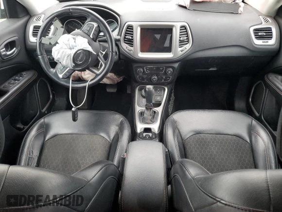 2018 Jeep Compass Latitude with VIN 3C4NJDBB1JT303897, listed as a Copart auction lot 57625015 with Not provided miles and Salvage title. Bid and sale history available at DreamBid. Image 8.