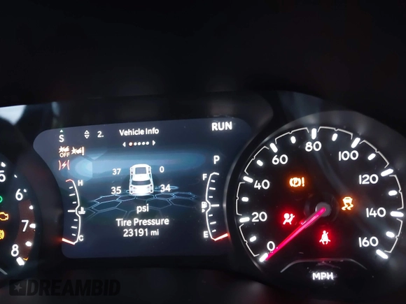 2023 Jeep Compass Latitude with VIN 3C4NJDBN1PT518974, listed as a IAAI auction lot 41364139 with 23,191 mi miles and . Bid and sale history available at DreamBid. Image 7.