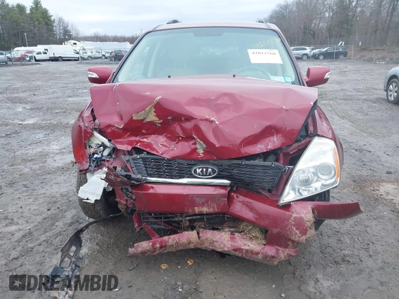2012 Kia Sedona LX with VIN KNDMG4C72C6493162, listed as a IAAI auction lot 42012760 with 158,433 mi miles. Bid and sale history available at carsss.com. Image 6.