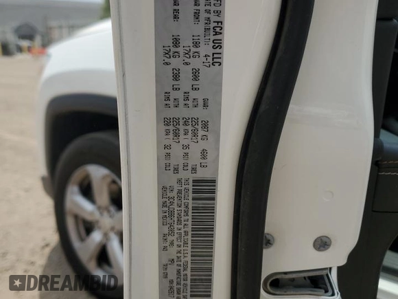 2017 Jeep Compass Latitude с VIN 3C4NJDBB6HT642052, выставлен на аукционе Copart как лот 60118465 с пробегом 102 756 миль миль и Чистый • Clean title. История ставок и продаж доступна на DreamBid. Изображение 14.