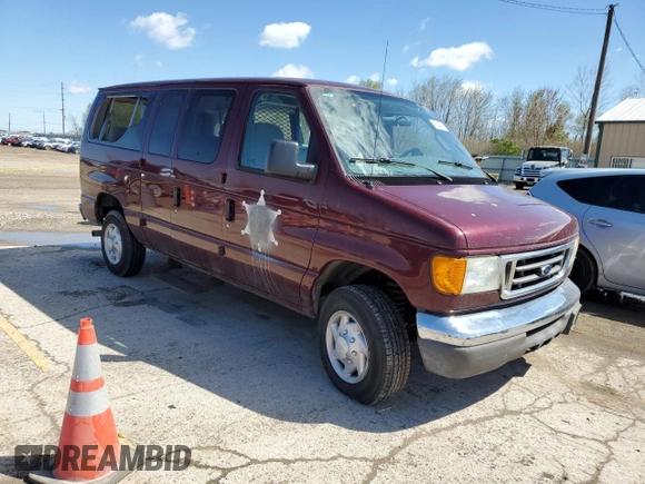 2007 Ford Econoline Passenger XL with VIN 1FBNE31L17DA19262, listed as a Copart auction lot 49344064 with 68,172 mi miles and Salvage Title. Bid and sale history available at carsss.com. Image 4.