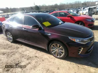 2016 Kia Optima SXL Turbo with VIN 5XXGV4L2XGG085829, listed as a IAAI auction lot 41789911 with 50,958 mi miles. Bid and sale history available at carsss.com. Image 1.