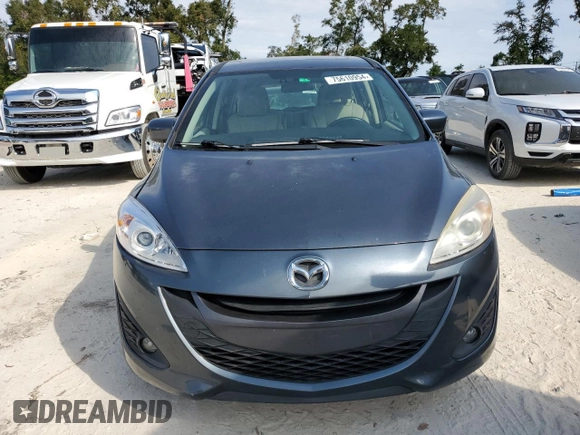 2012 Mazda 5 Grand Touring with VIN JM1CW2DLXC0128553, listed as a Copart auction lot 75610954 with 143,462 mi miles and Salvage Title. Bid and sale history available at DreamBid. Image 5.