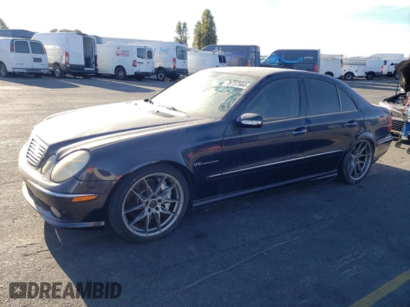 2005 Mercedes-Benz E-Class 5.5L AMG with VIN WDBUF76J45A778665, listed as a Copart auction lot 78737564 with 119,430 mi miles and Salvage Title. Bid and sale history available at carsss.com. Image 1.
