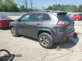 2019 Jeep Cherokee Trailhawk with VIN 1C4PJMBX0KD361639, listed as a Copart auction lot 60549865 with 95,888 mi miles and Salvage title. Bid and sale history available at DreamBid. Image 2.
