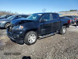 2021 Chevrolet Colorado 2WD Work Truck z VIN 1GCGSBEN6M1108521, wystawiony jako Copart lot #88315455 z przebiegiem 91 696 mil mil oraz Szkoda całkowita • Salvage title. Historia ofert i sprzedaży dostępna na DreamBid. Obrazek 1.