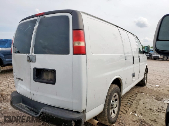 2010 Chevrolet Express Cargo with VIN 1GCUGADX1A1172060, listed as a Copart auction lot 58779905 with 456,288 mi miles and Salvage title. Bid and sale history available at DreamBid. Image 3.