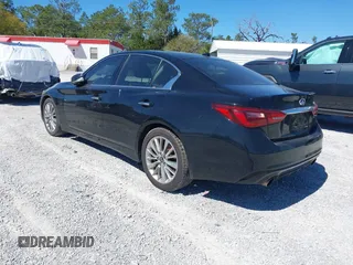 2021 Infiniti Q50 3.0t LUXE with VIN JN1EV7BP2MM707788, listed as a IAAI auction lot 41839281 with 125,173 mi miles. Bid and sale history available at carsss.com. Image 3.