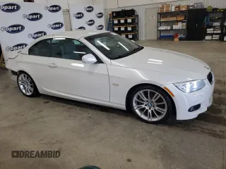2013 BMW 3 Series 335i with VIN WBADX7C54DJ589502, listed as a Copart auction lot 51968185 with 63,541 mi miles and Salvage Title. Bid and sale history available at DreamBid. Image 4.