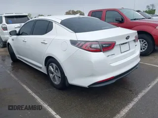 2016 Kia Optima Hybrid with VIN KNAGM4AD9G5092084, listed as a IAAI auction lot 41879089 with 141,927 mi miles. Bid and sale history available at carsss.com. Image 3.