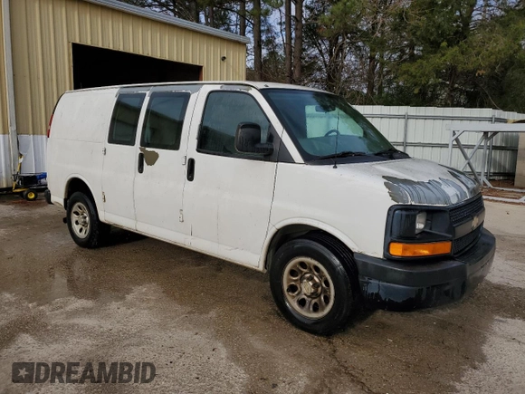 2011 Chevrolet Express Cargo with VIN 1GCSGAFX8B1134475, listed as a Copart auction lot 88822585 with 343,480 mi miles and Clean title. Bid and sale history available at DreamBid. Image 4.