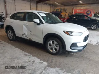 2025 Honda HR-V LX with VIN 3CZRZ2H32SM713385, listed as a IAAI auction lot 42198197 with 34,992 mi miles and . Bid and sale history available at DreamBid. Image 1.