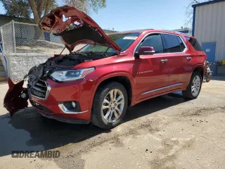 2020 Chevrolet Traverse High Country with VIN 1GNERNKW6LJ220095, listed as a Copart auction lot 76336204 with 62,328 mi miles and Salvage title. Bid and sale history available at DreamBid. Image 1.