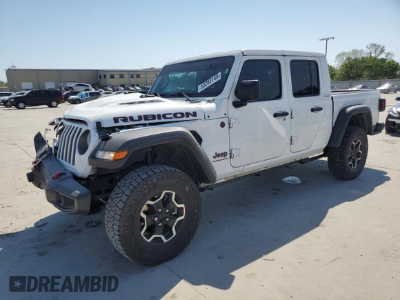 2023 Jeep Gladiator Rubicon with VIN 1C6JJTBG3PL525874, listed as a Copart auction lot 53283145 with 37,606 mi miles and Salvage Title. Bid and sale history available at carsss.com. Image 1.