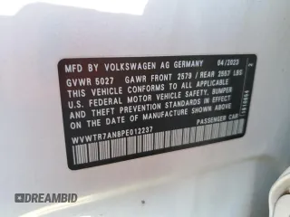 2023 Volkswagen Arteon SEL Premium R-Line z VIN WVWTR7AN8PE012237, wystawiony jako Copart lot #75342244 z przebiegiem 20 932 mil mil oraz Szkoda całkowita • Salvage title. Historia ofert i sprzedaży dostępna na DreamBid. Obrazek 15.