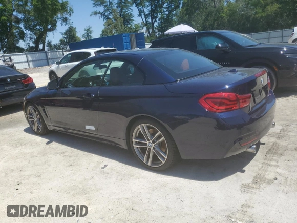 2018 BMW 4 Series 440i z VIN WBA4Z5C5XJEE16508, wystawiony jako Copart lot #52080845 z przebiegiem 57 184 mil mil oraz Szkoda całkowita • Salvage title. Historia ofert i sprzedaży dostępna na DreamBid. Obrazek 2.