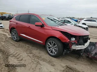 2020 Acura RDX Technology with VIN 5J8TC1H52LL020748, listed as a Copart auction lot 44591955 with 31,471 mi miles and Salvage title. Bid and sale history available at DreamBid. Image 4.